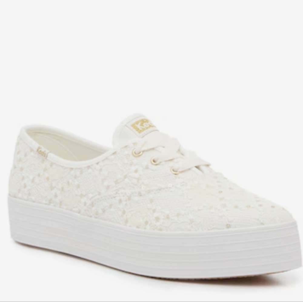 KEDS Point Lace Bridal Shoes